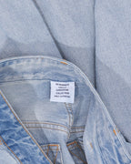 Inside-Out Wide-Leg Jeans