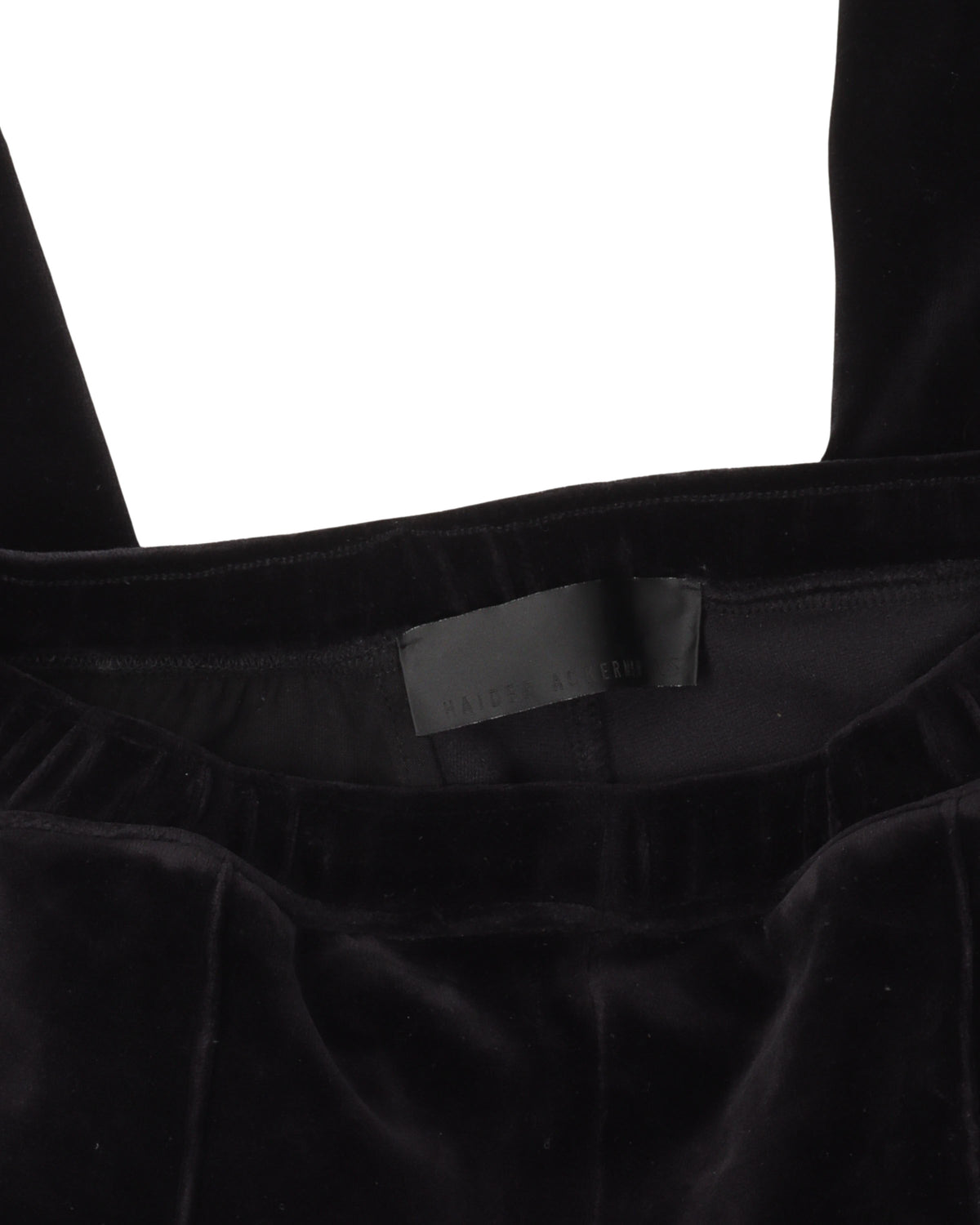 Pleated Velour Pants