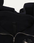 Plus Cross Patch Fleece Quarter Zip Sweatshirt