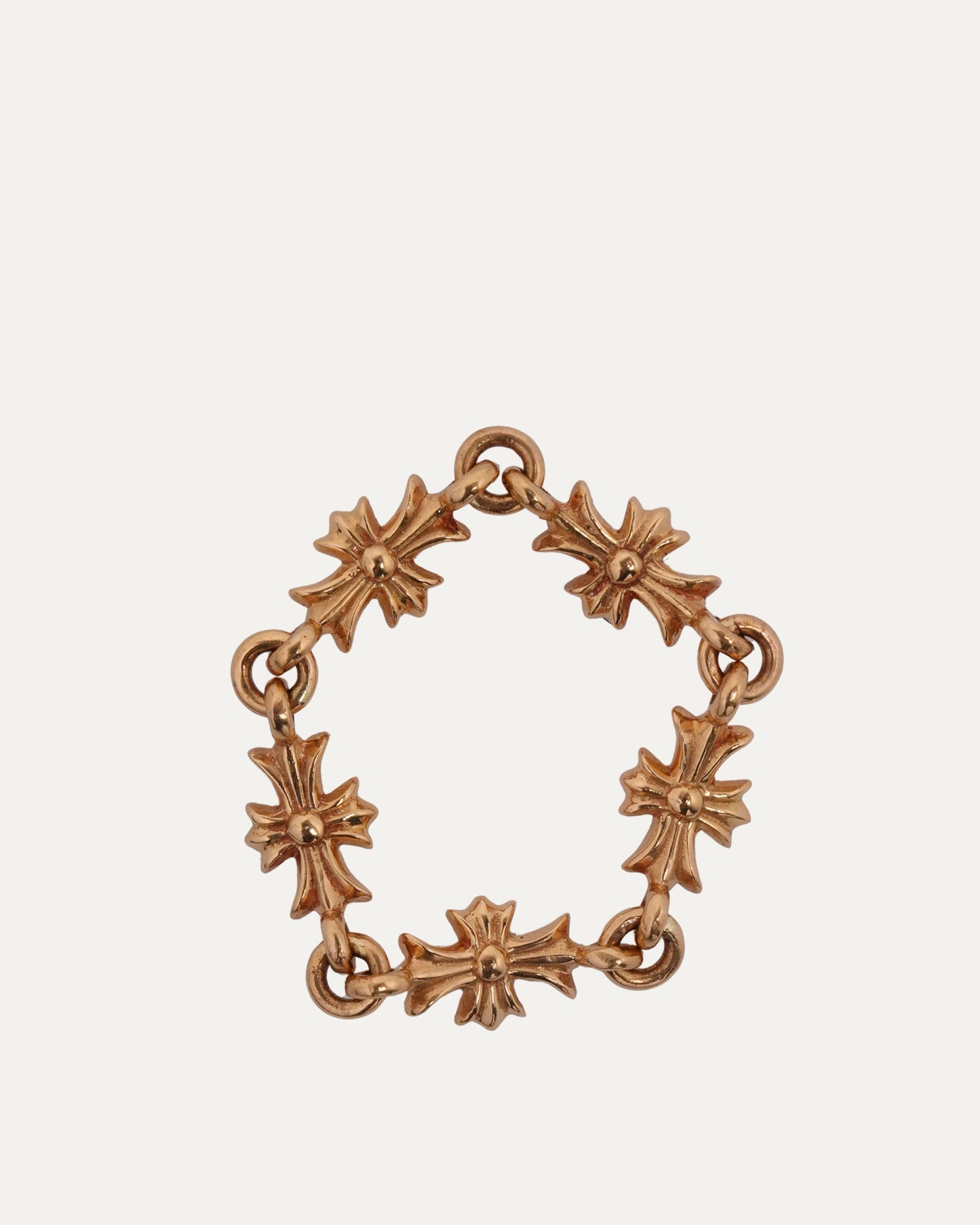 Gold and Diamond Tiny E Ring