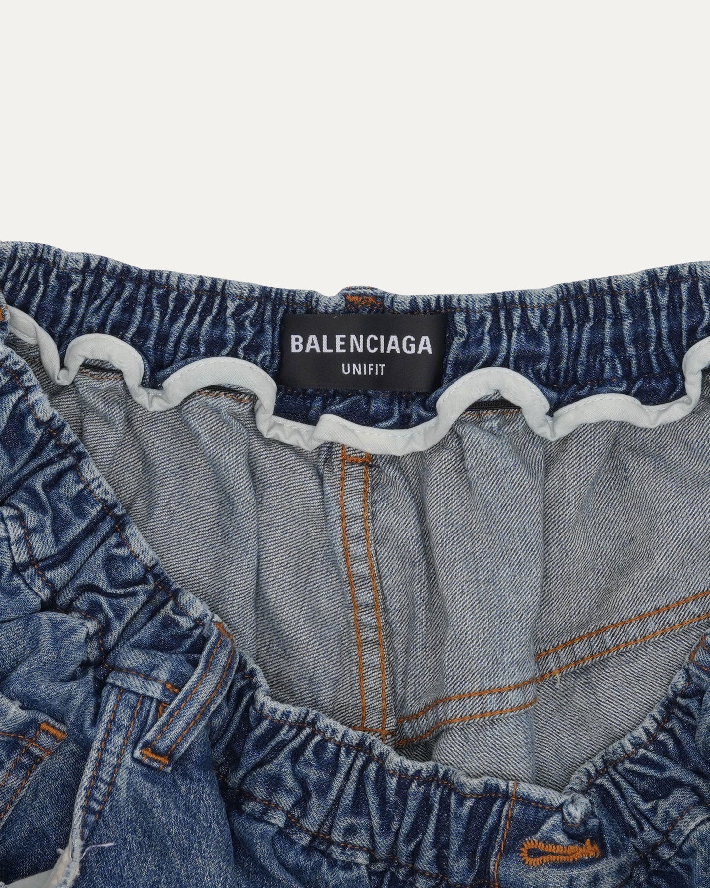 Raw Hem Baggy Denim Shorts