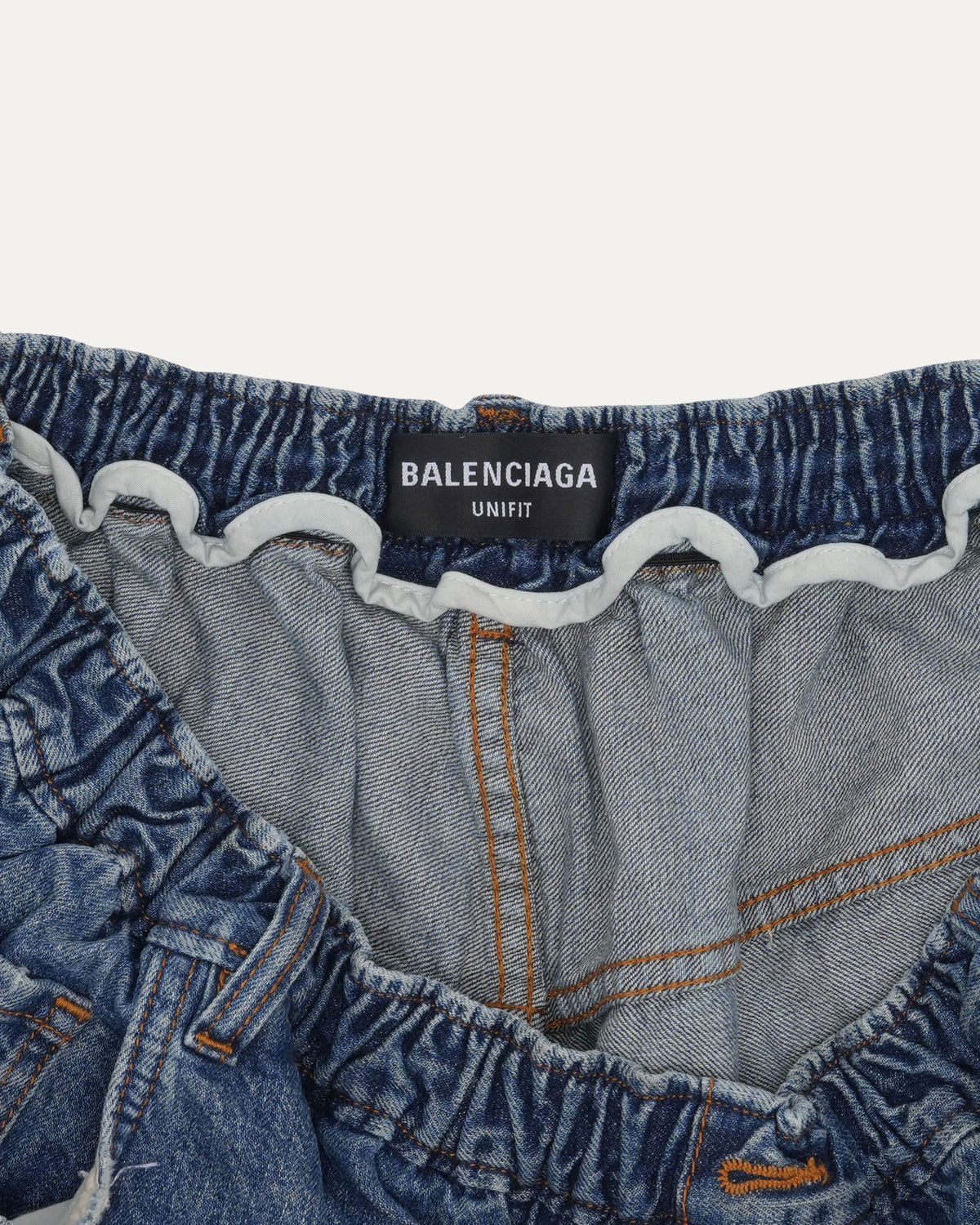 Raw Hem Baggy Denim Shorts