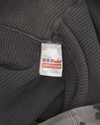 Distressed Thermal Lined Zip Up Hoodie