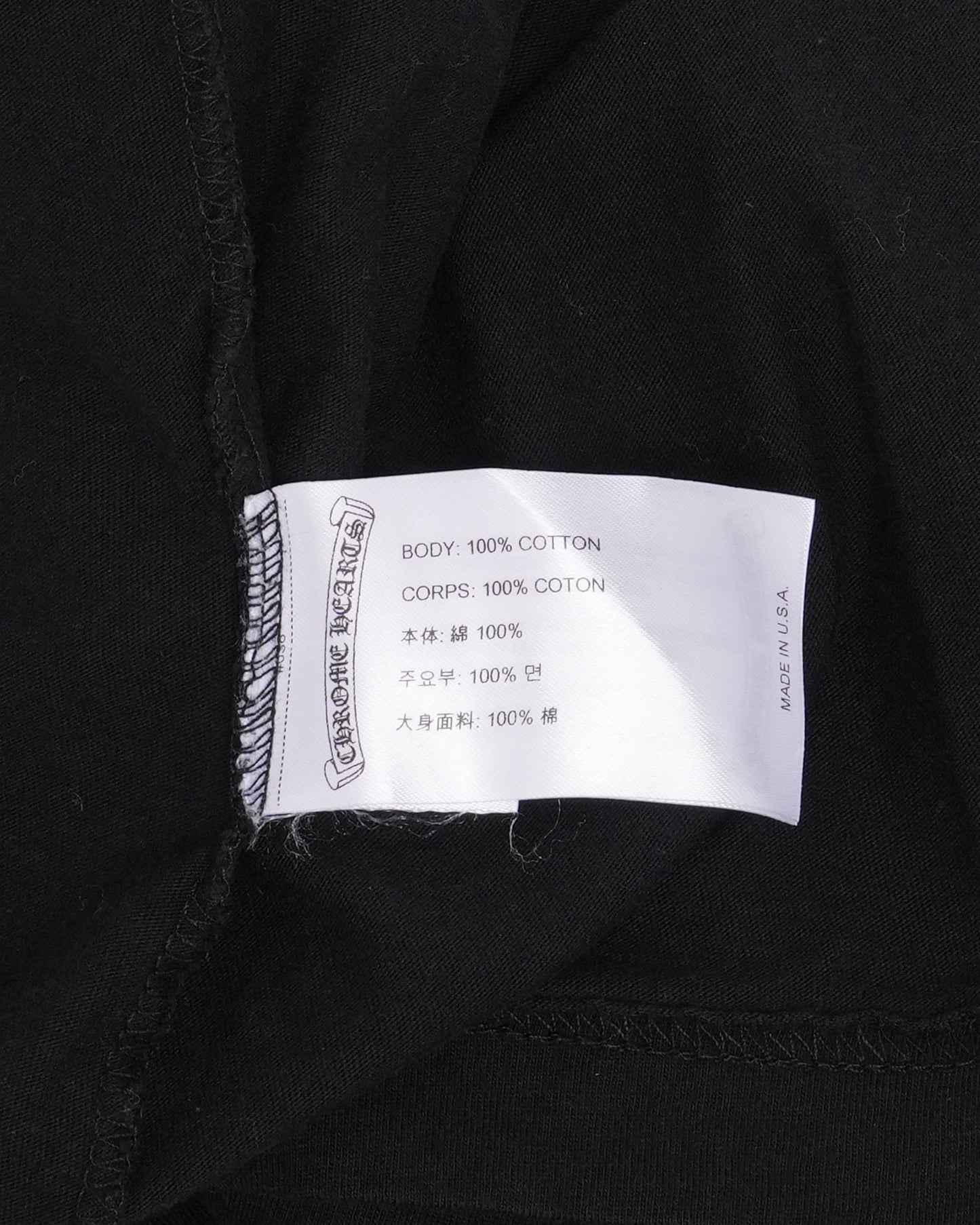 Neck Logo Long Sleeve Pocket T-Shirt