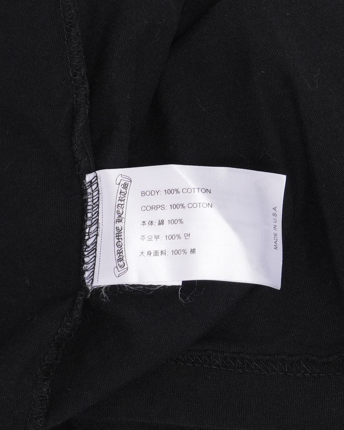 Neck Logo Long Sleeve Pocket T-Shirt