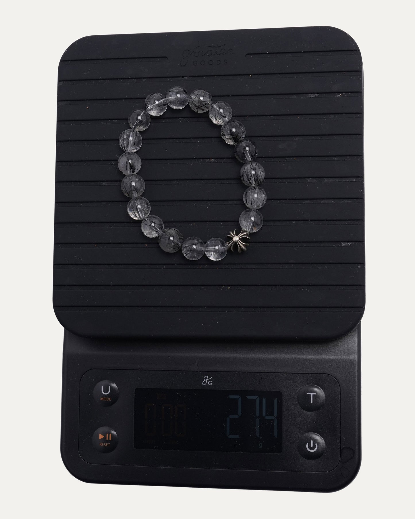 8mm Plus Cross Bead Bracelet