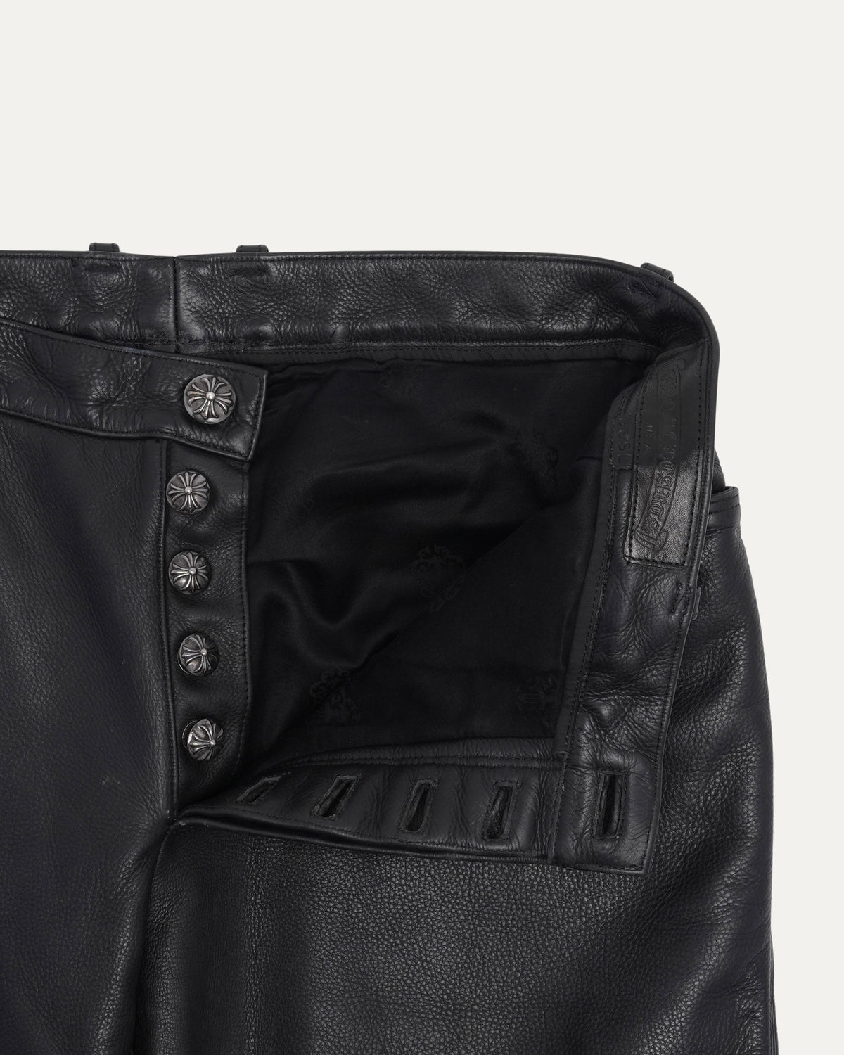 Fleur Knee Leather Pants