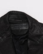 Blistered Leather Blazer