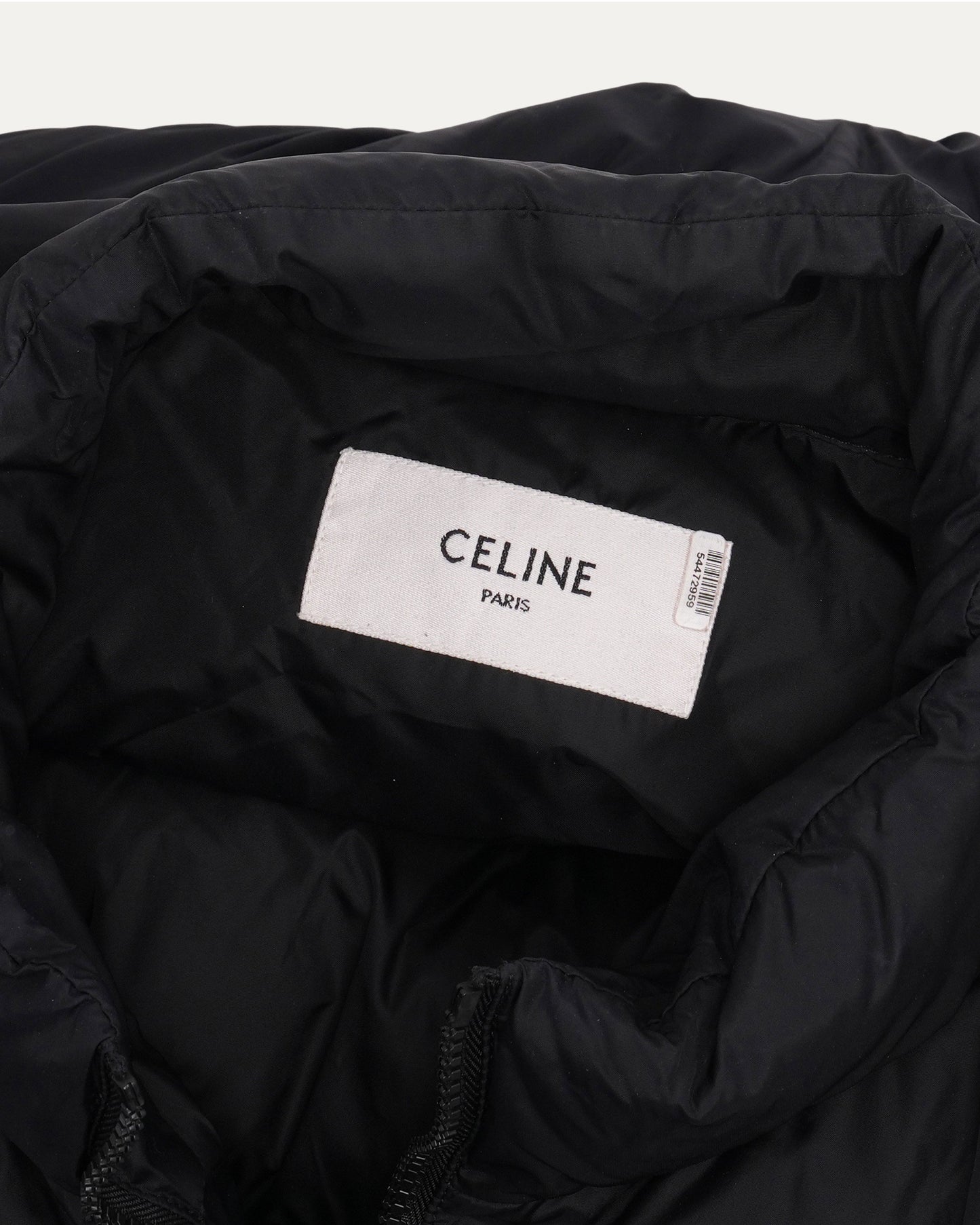 Nylon Logo Down Puffer Jacket