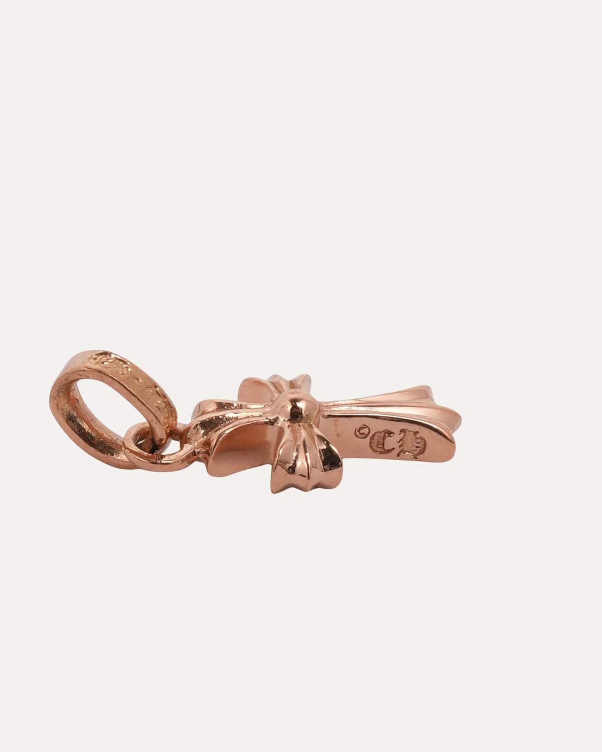 Gold Pink Sapphire Baby Fat Pendant