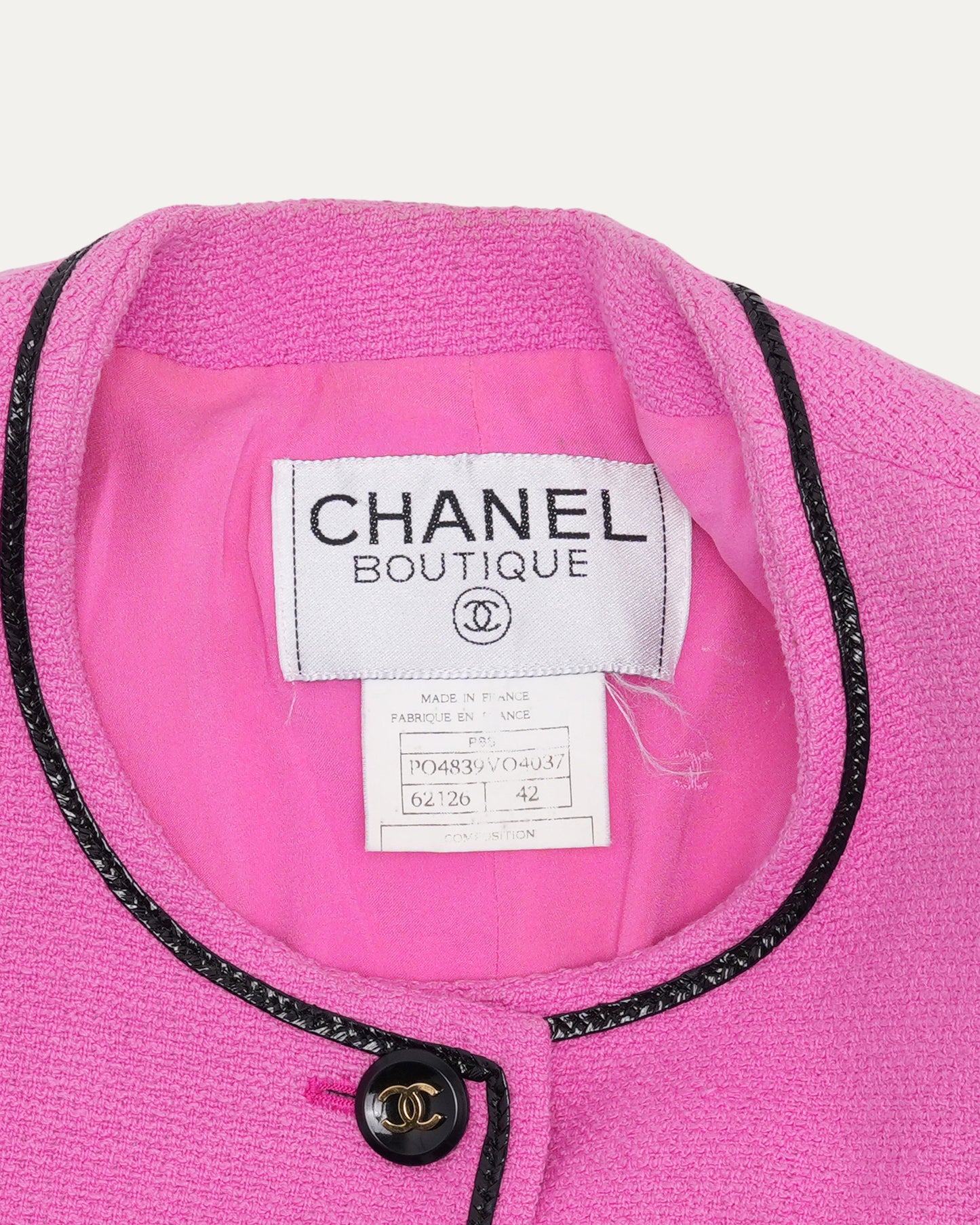 1995 "Barbie Collection" Tweed Short Sleeve Jacket