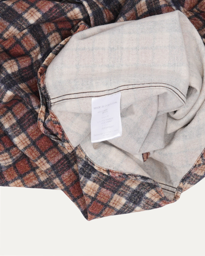 Wool-Blend Plaid Shirt