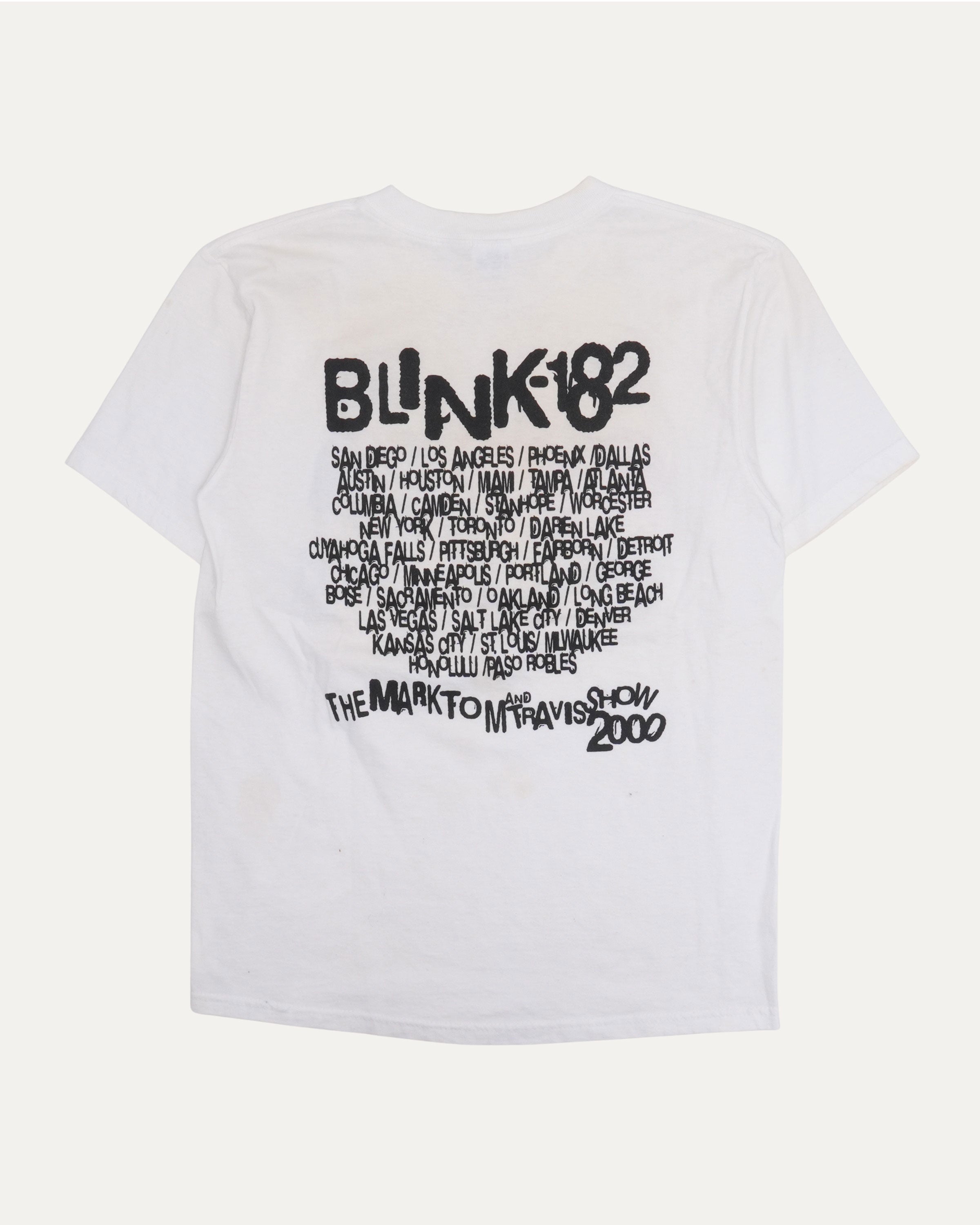00's POINTFEST Tシャツ Blink-182 Bush 311 Vintage Blink-182 Signed The Mark Tom And Travis Show Tour 2000 T