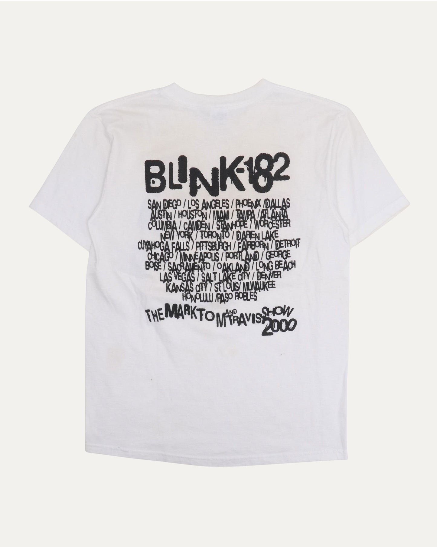 Blink-182 Signed The Mark Tom And Travis Show Tour 2000 T-Shirt
