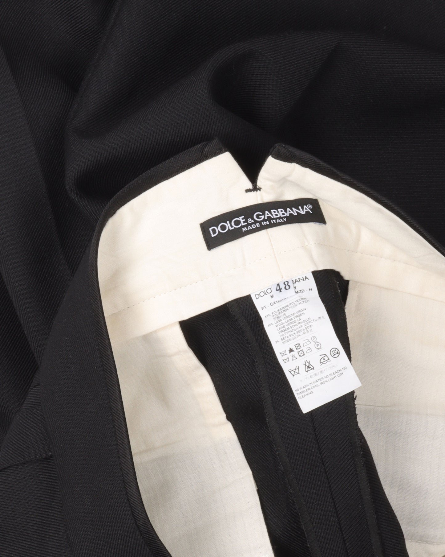 Silk Blend Pleated Trousers