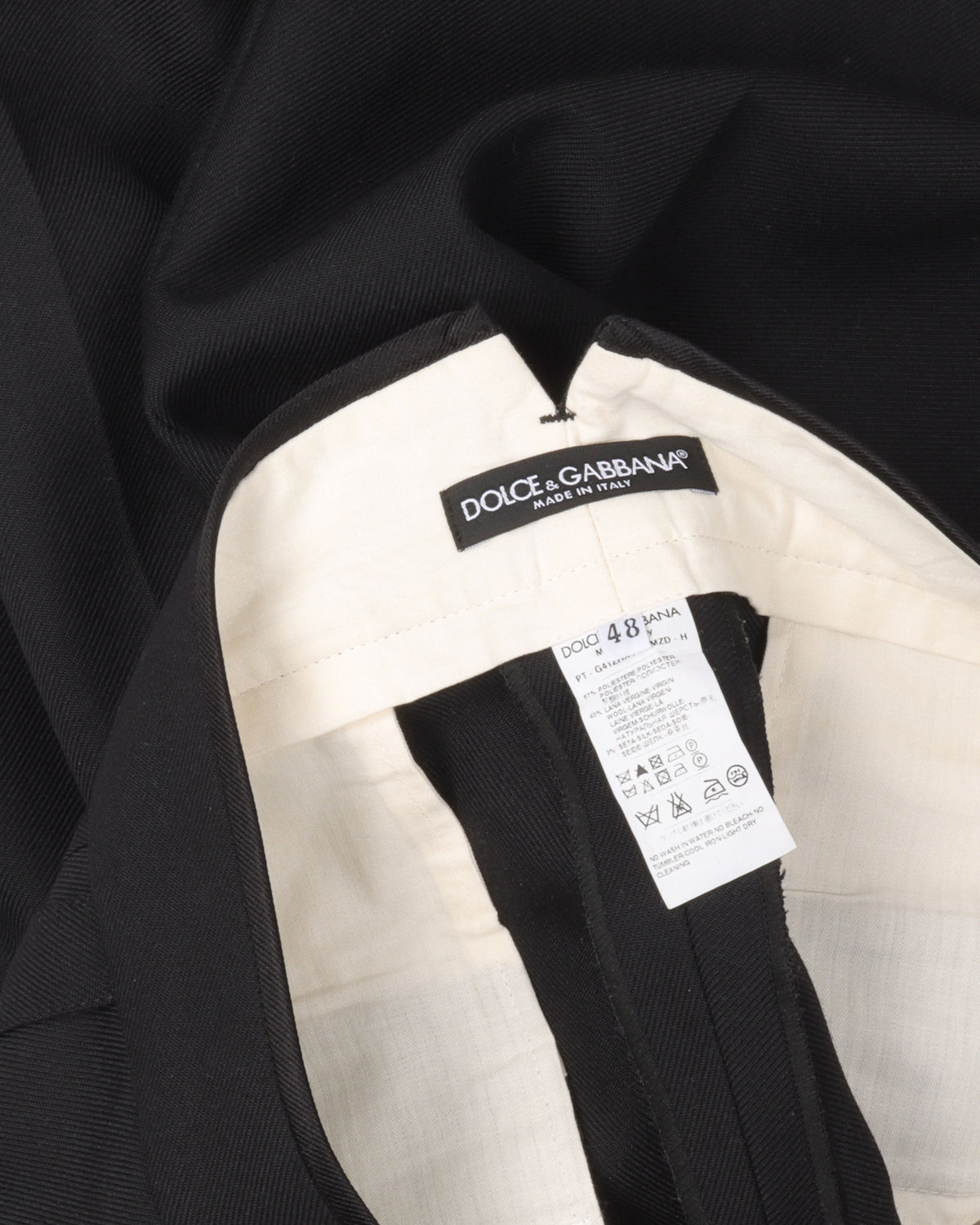 Silk Blend Pleated Trousers