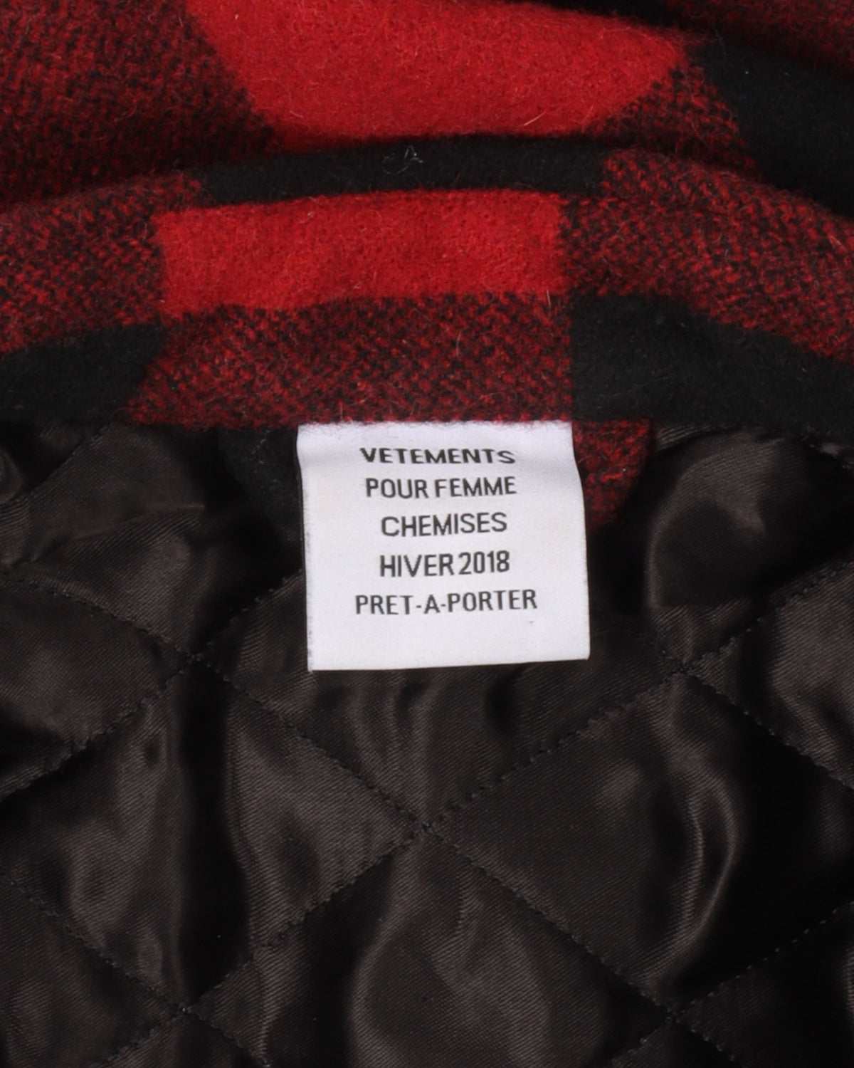 Oversized Quilted Flannel Shirt