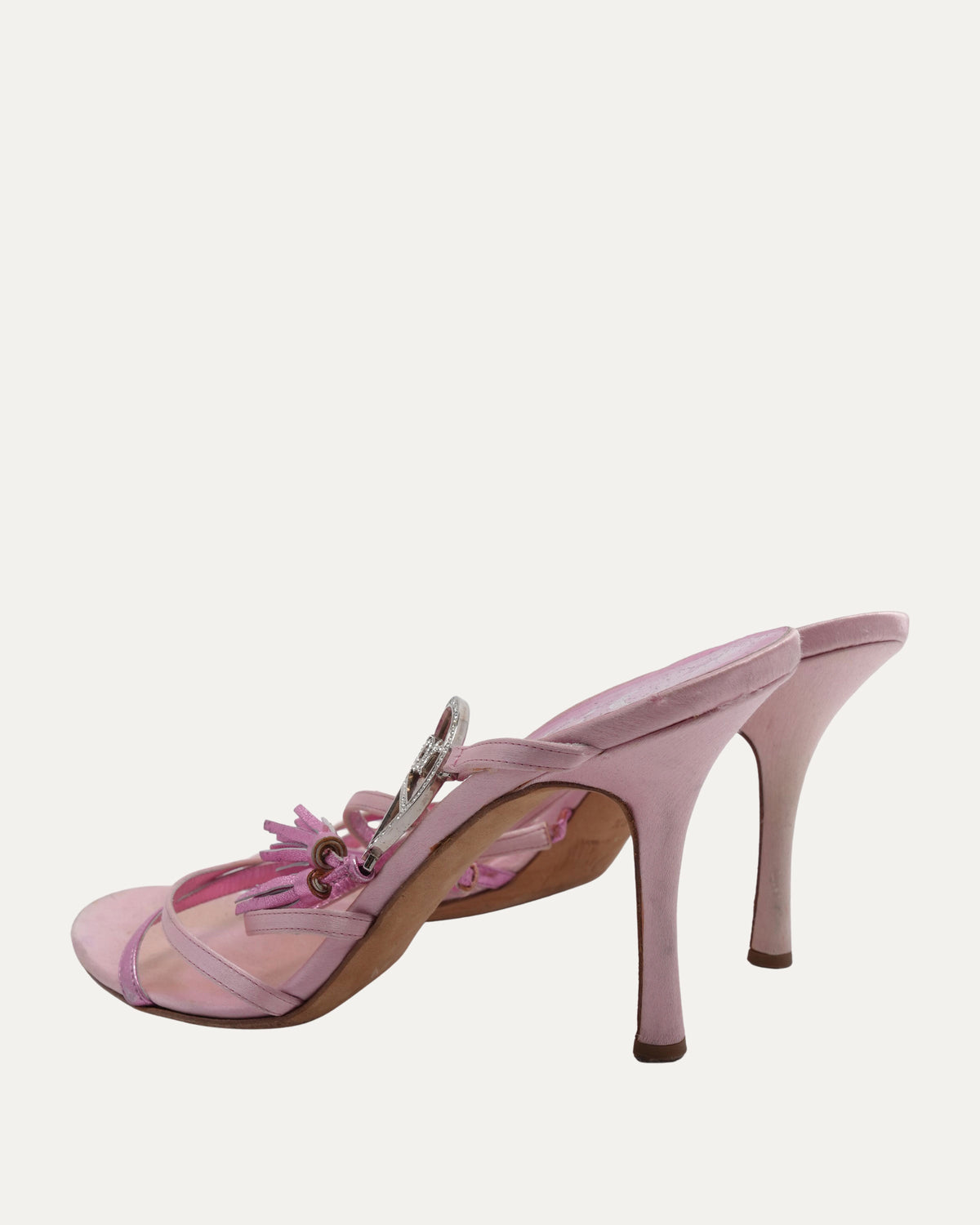 SS 2005 Pink Peace Sign Heels