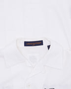 Open Collar Short Sleeved Cotton Shirt