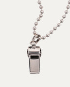 Plus Cross Whistle Pendant w/ Ball Chain Necklace