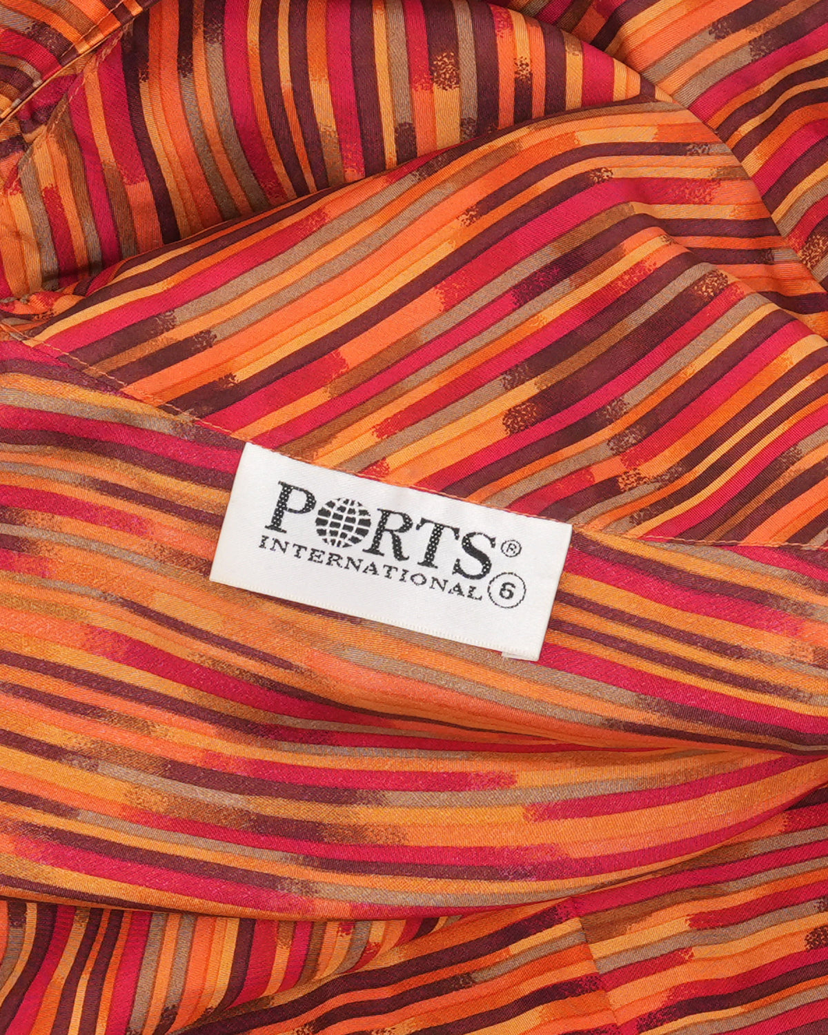 Vintage Ports International Sleeveless Silk Dress