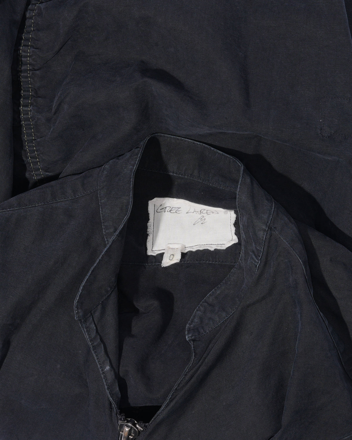 Patchwork Tent Zip Front Studio Shirt
