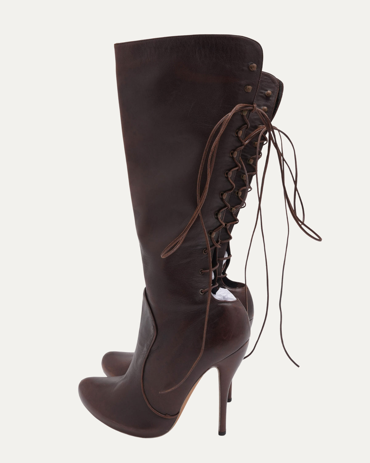 FW 2002 Vintage Corset-Back Boots