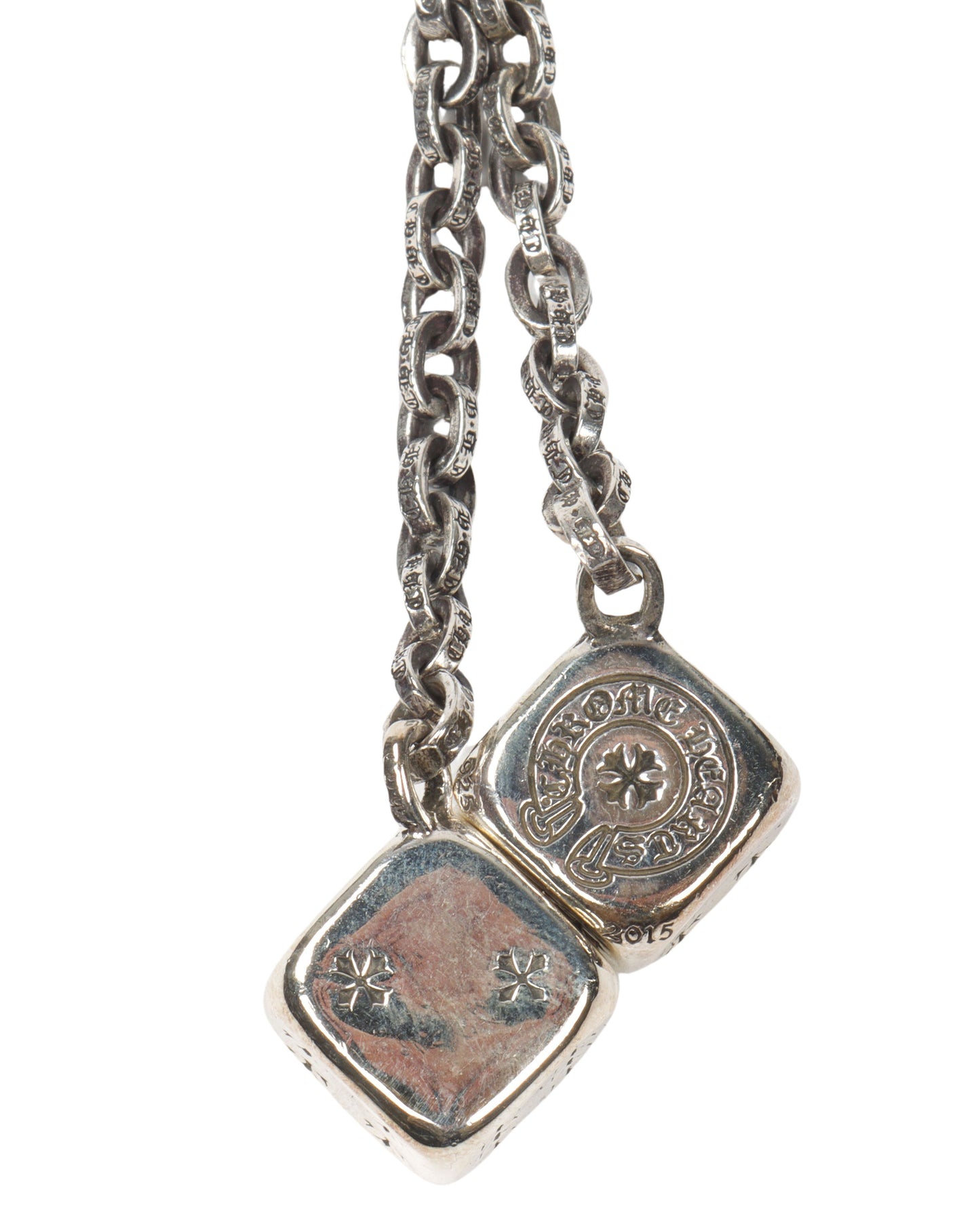 Silver Dice Keychain Clip