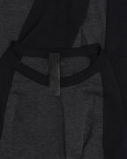 Silk Blend Cross Patch Long Sleeve Raglan T-Shirt