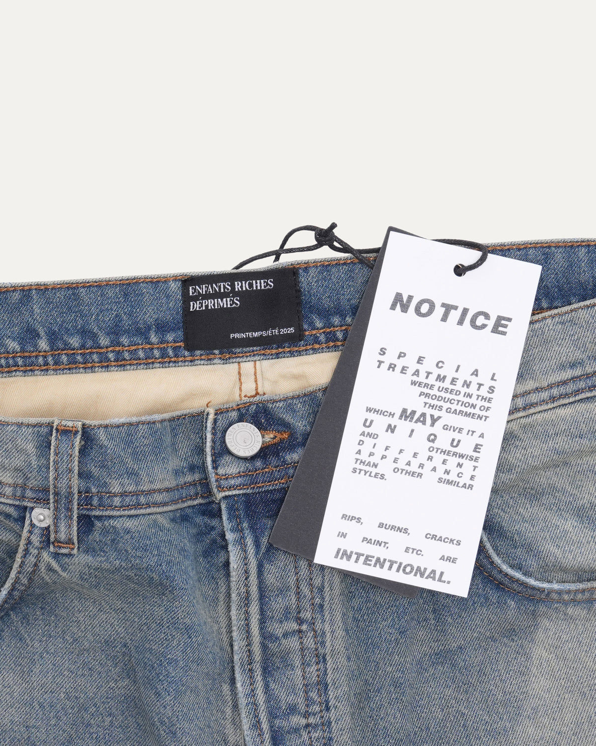 Straight-Leg Distressed Jeans