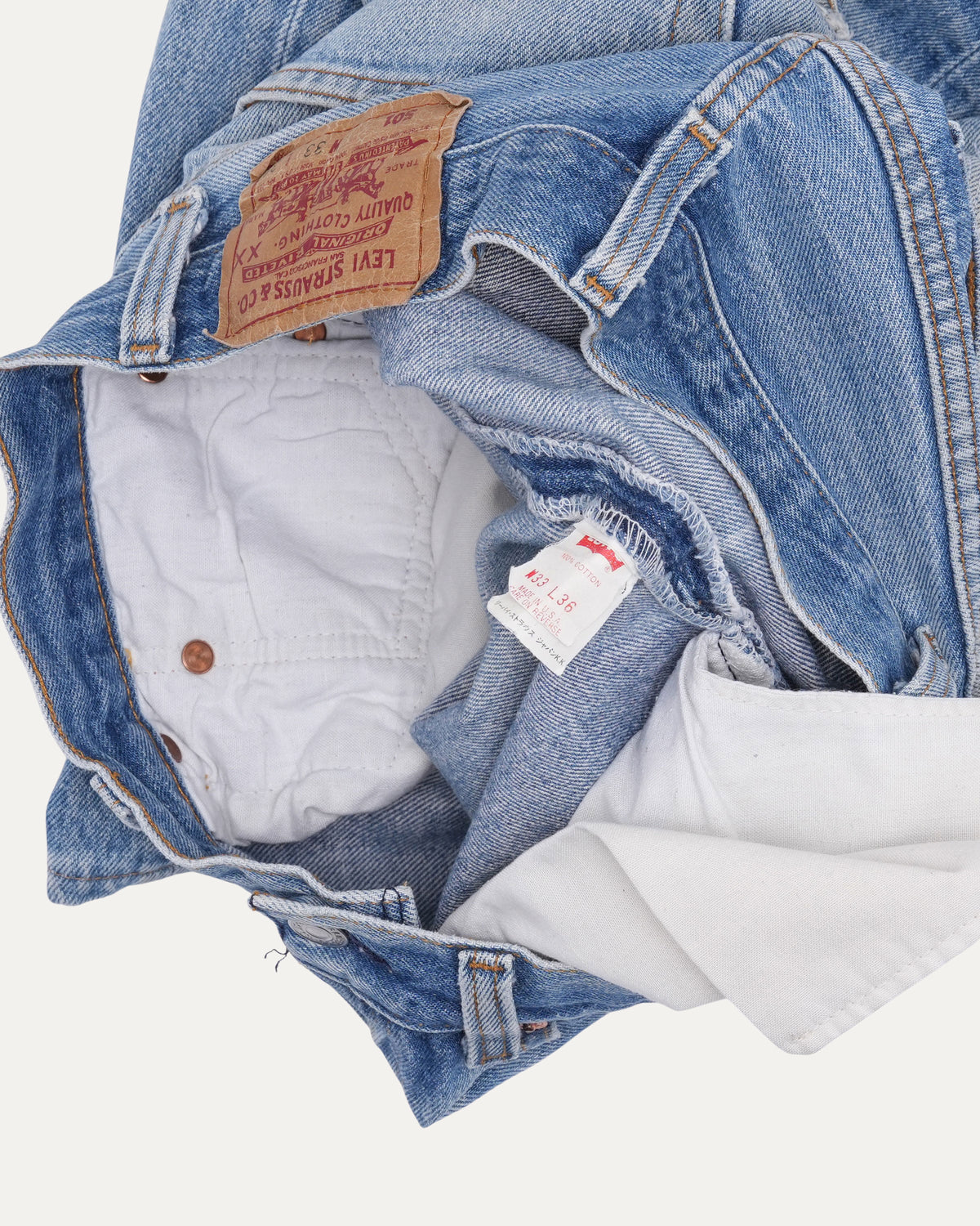 Repaired Levi's 501 Jeans