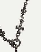 Diamond Tiny E Choke Chain Necklace