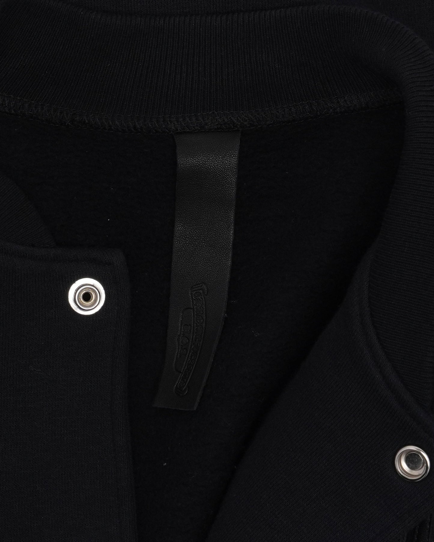 CH Patch Leather Sleeve Varsity Jacket