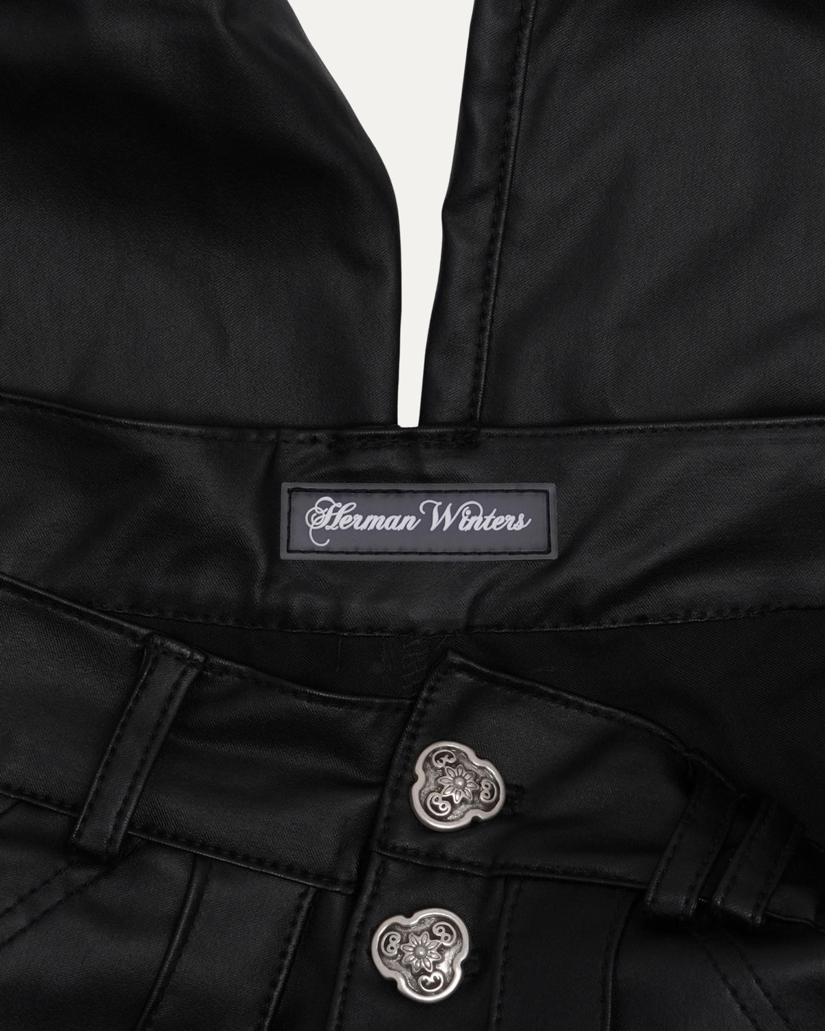 Coated Cargo Pants