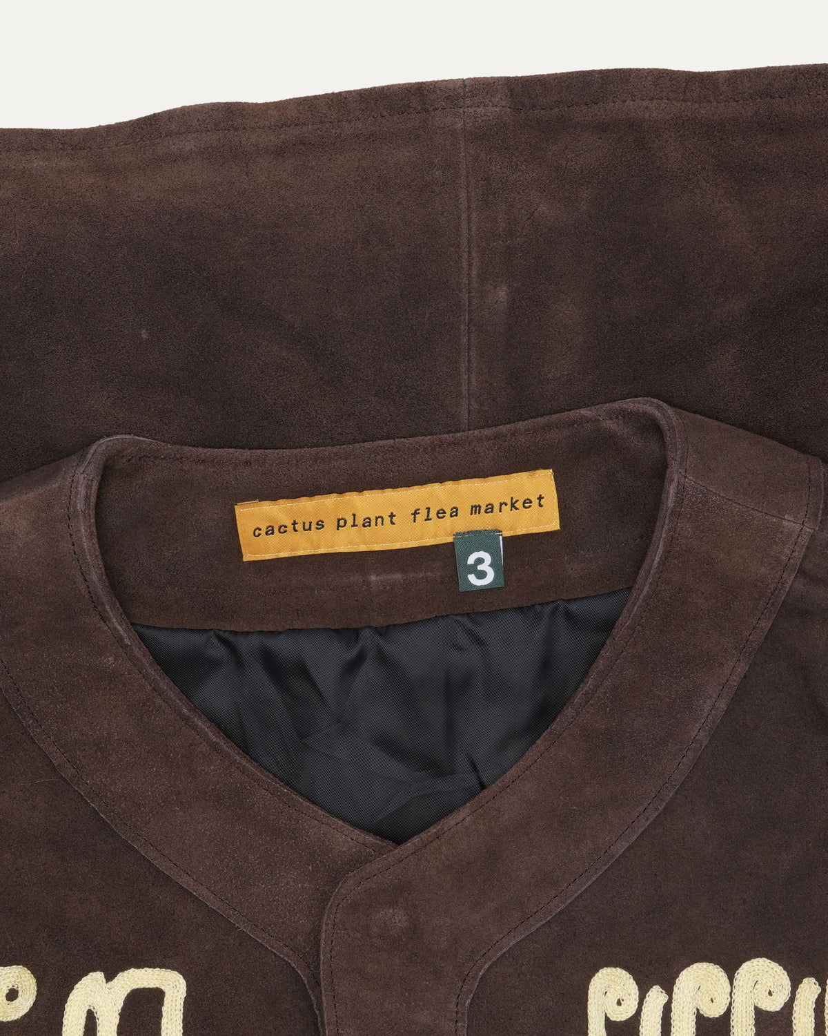 WWCD Suede Baseball Top
