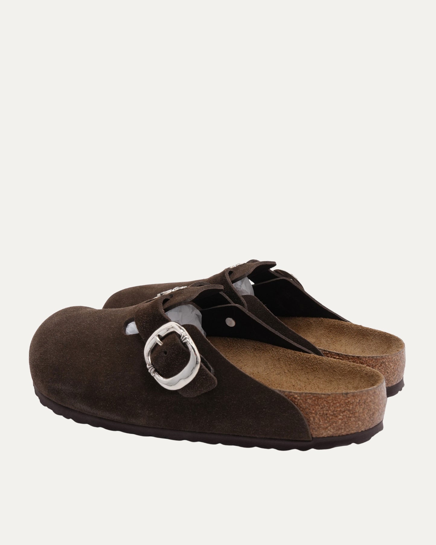 Dagger Embellished Birkenstock Boston Suede Mule