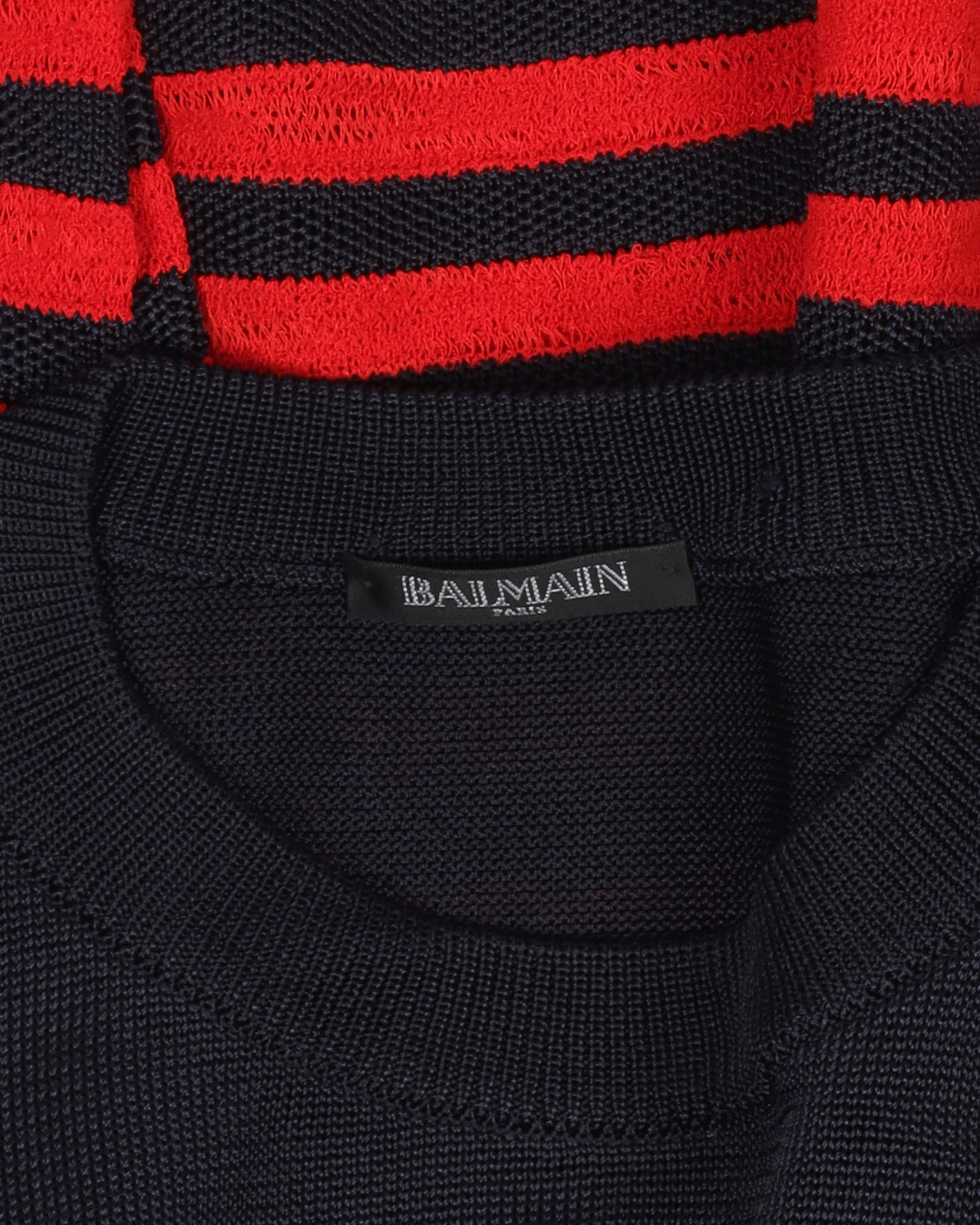 Embroidered Striped Sweater