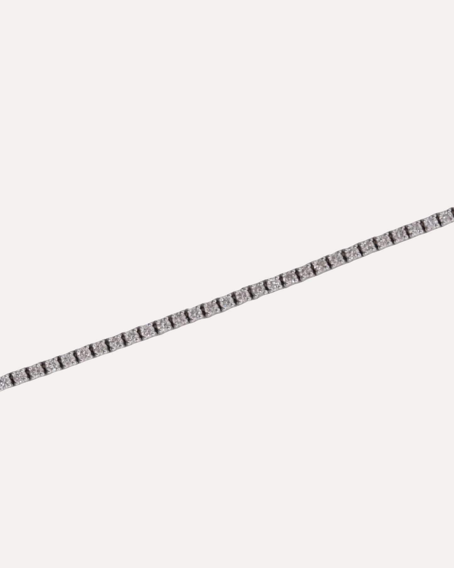Invisible Setting Natural Diamond Tennis Chain Necklace