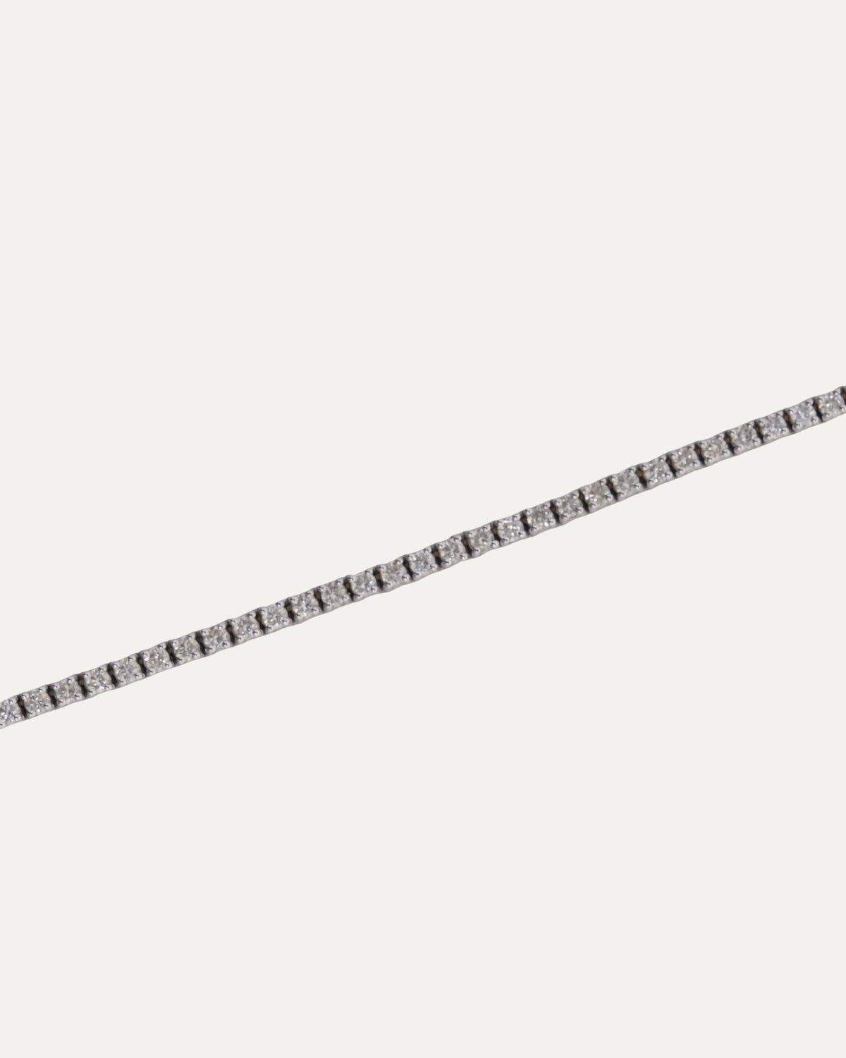 Invisible Setting Natural Diamond Tennis Chain Necklace