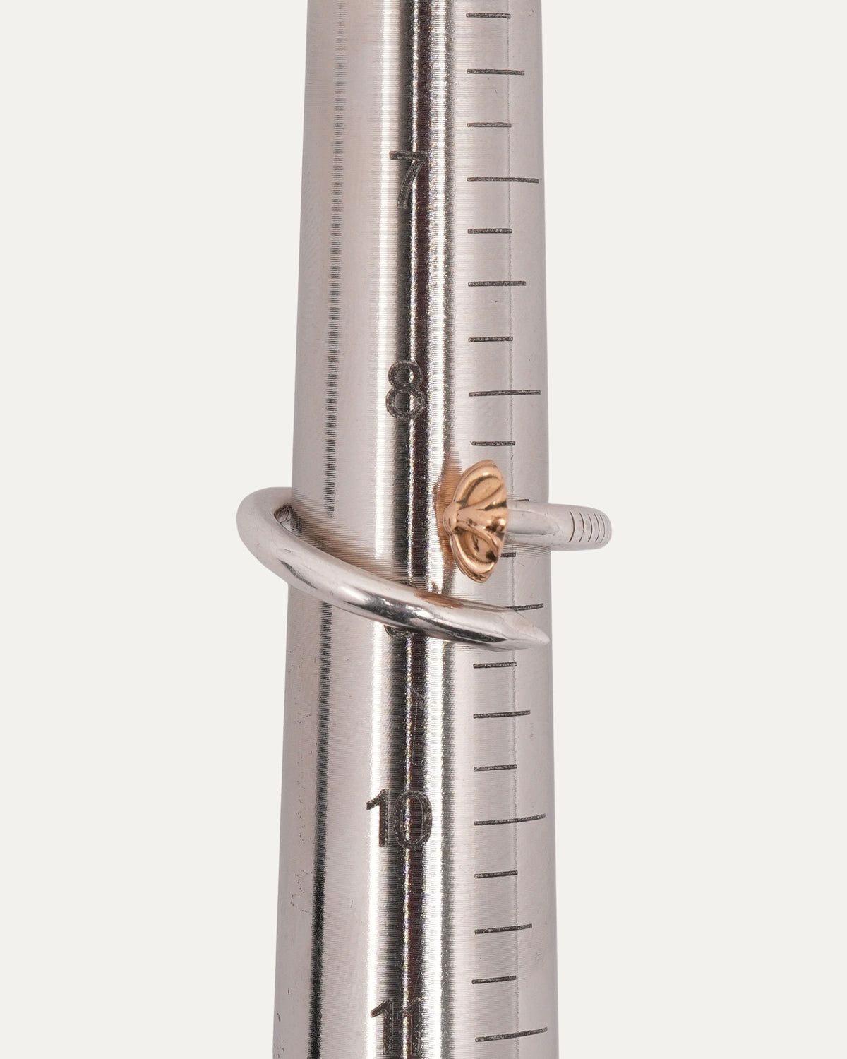 Mixed Metal Nail Ring