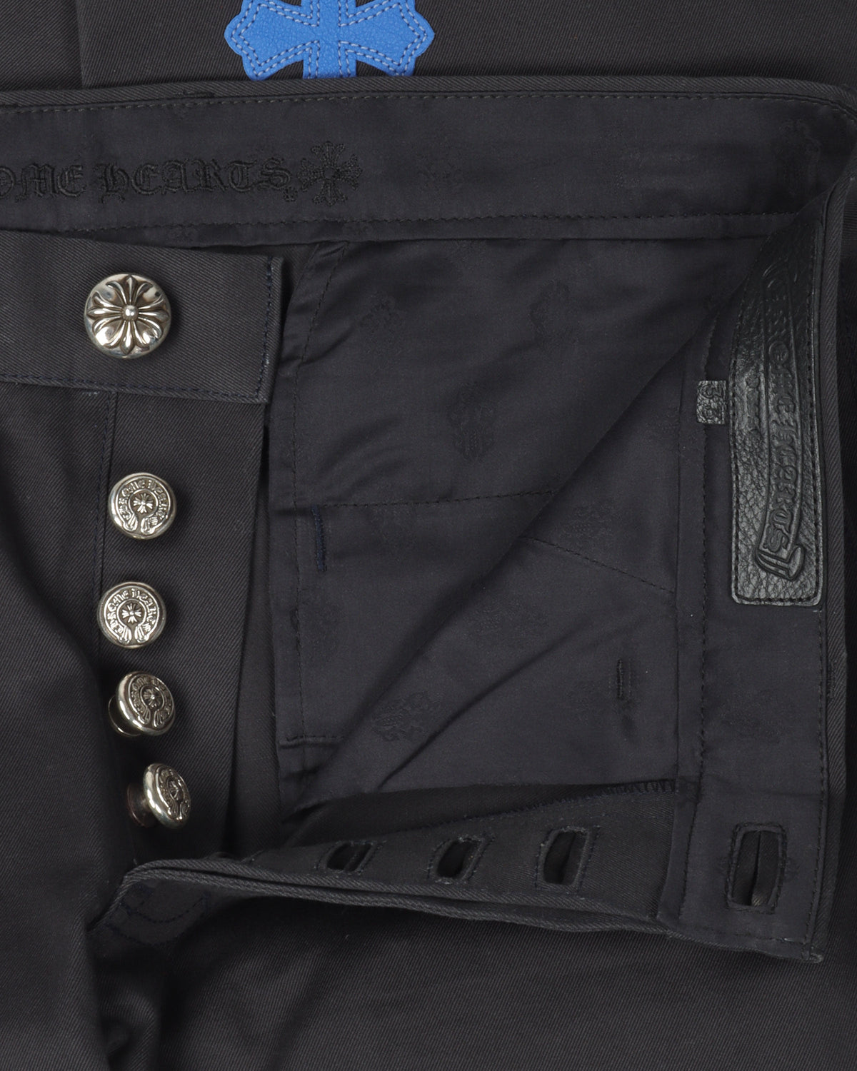 Multicolor Cross Patch Chino Pants