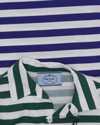 Camp Collar Striped Bowling Shirt
