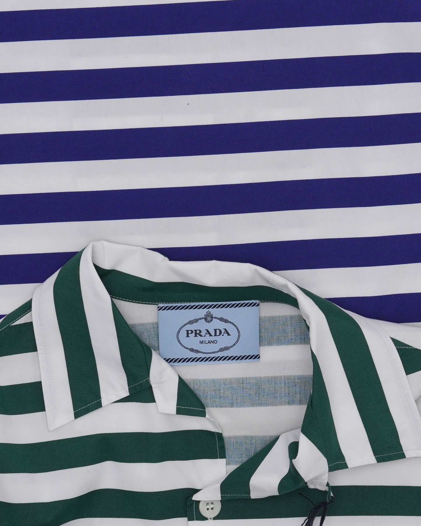 Camp Collar Striped Bowling Shirt