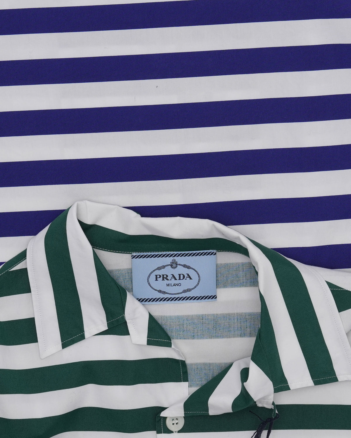 Camp Collar Striped Bowling Shirt