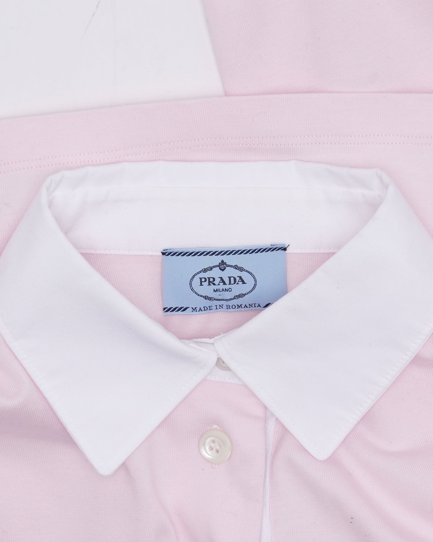 Embroidered Logo Cropped Rugby Shirt