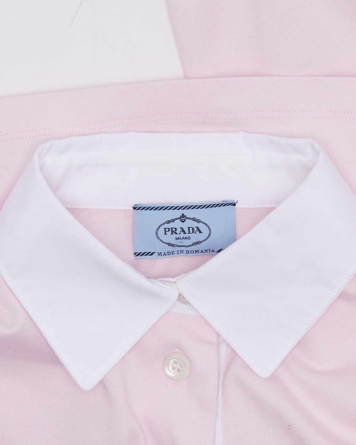 Embroidered Logo Cropped Rugby Shirt