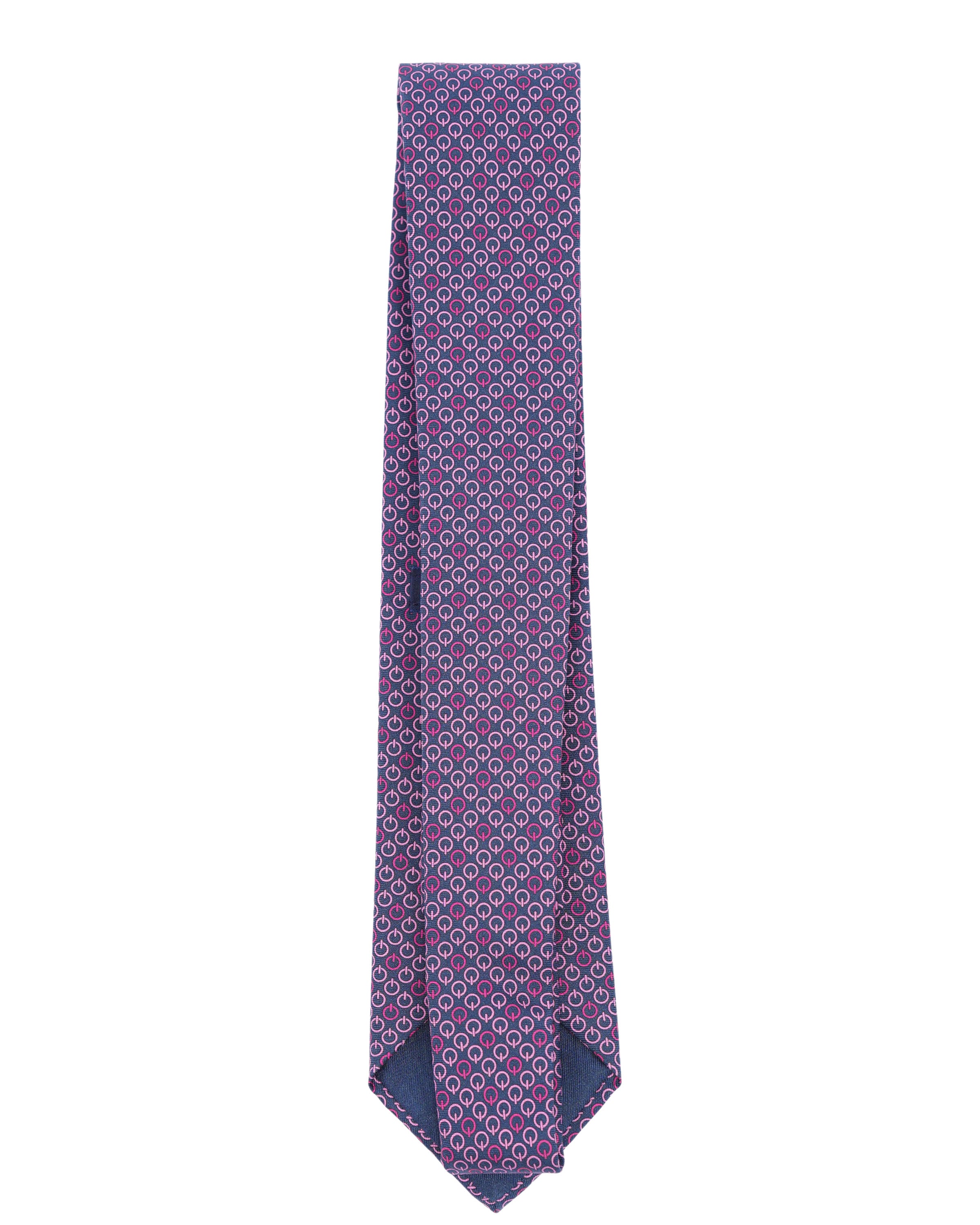 Power Logo Printed Silk Tie