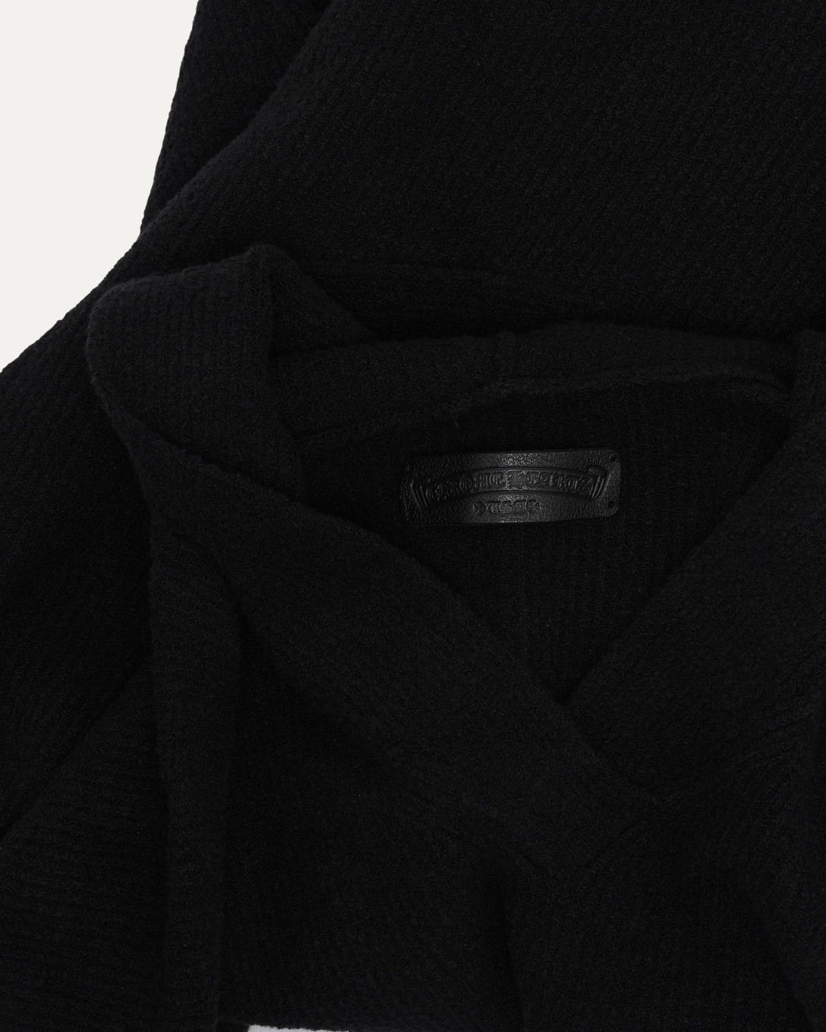 Pony Hair Cross Patch Hooded Sweater