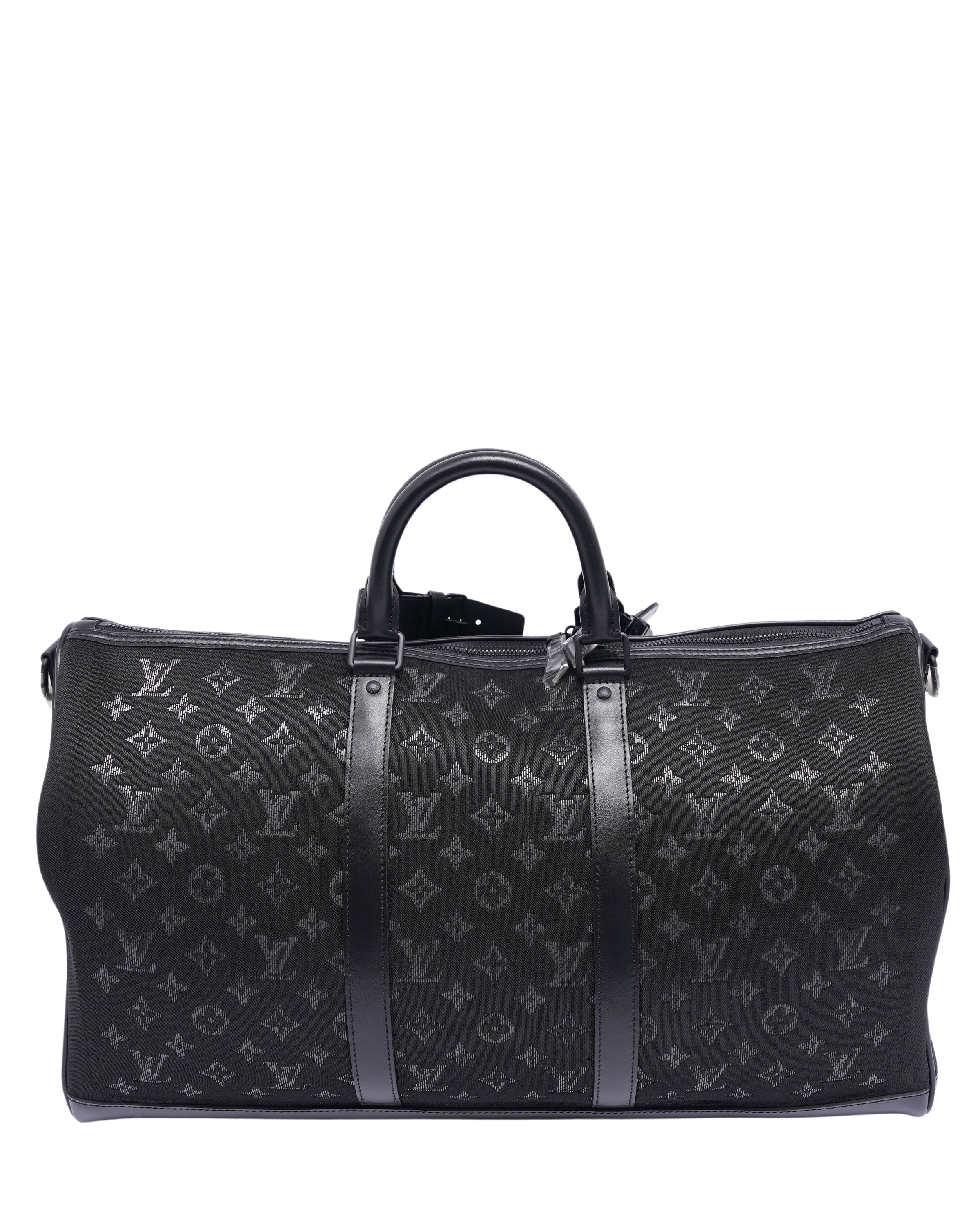 Jacquard Monogram Light Up Keepall Bandouliere 50