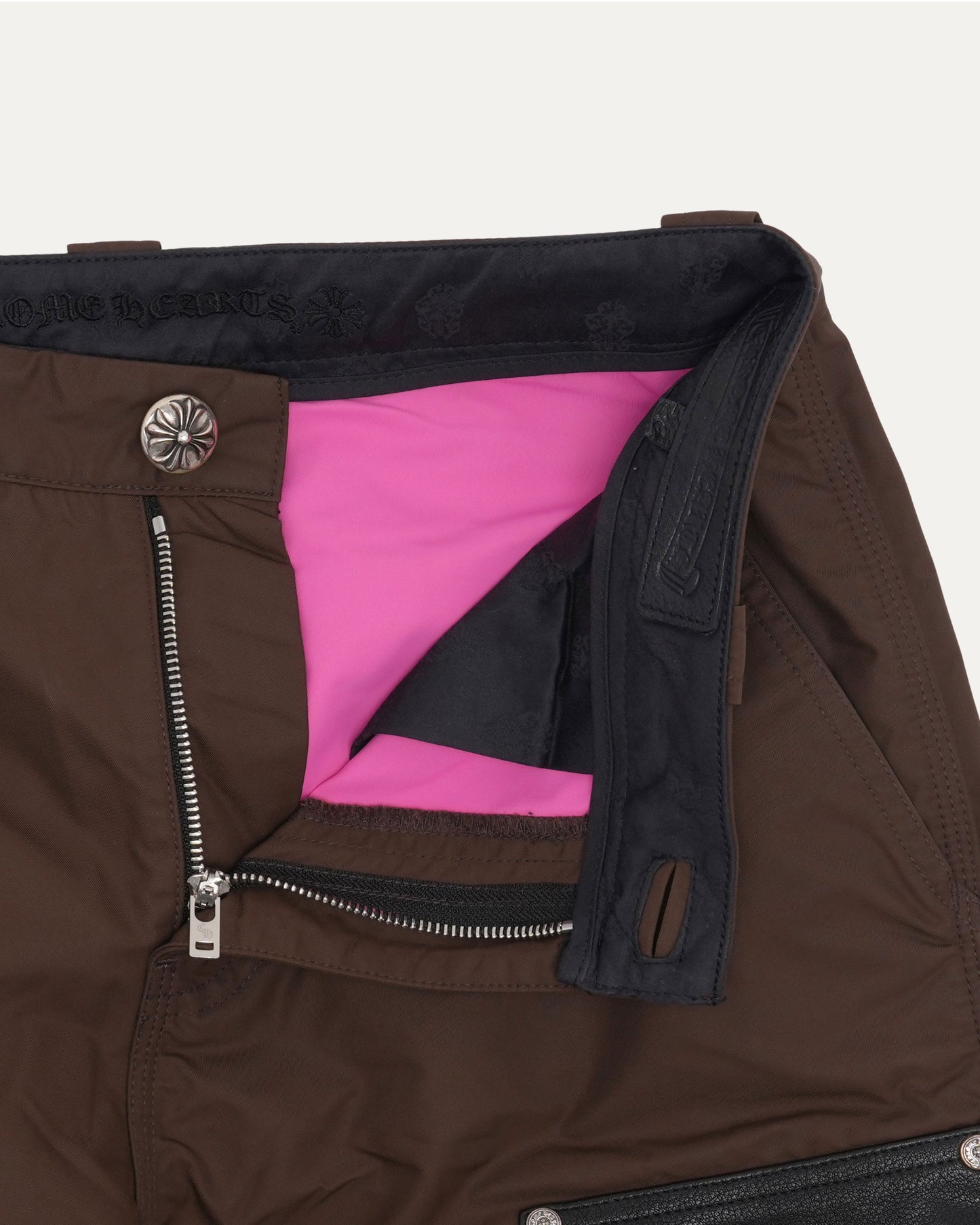 Nylon and Leather Double Knee Carpenter Pants
